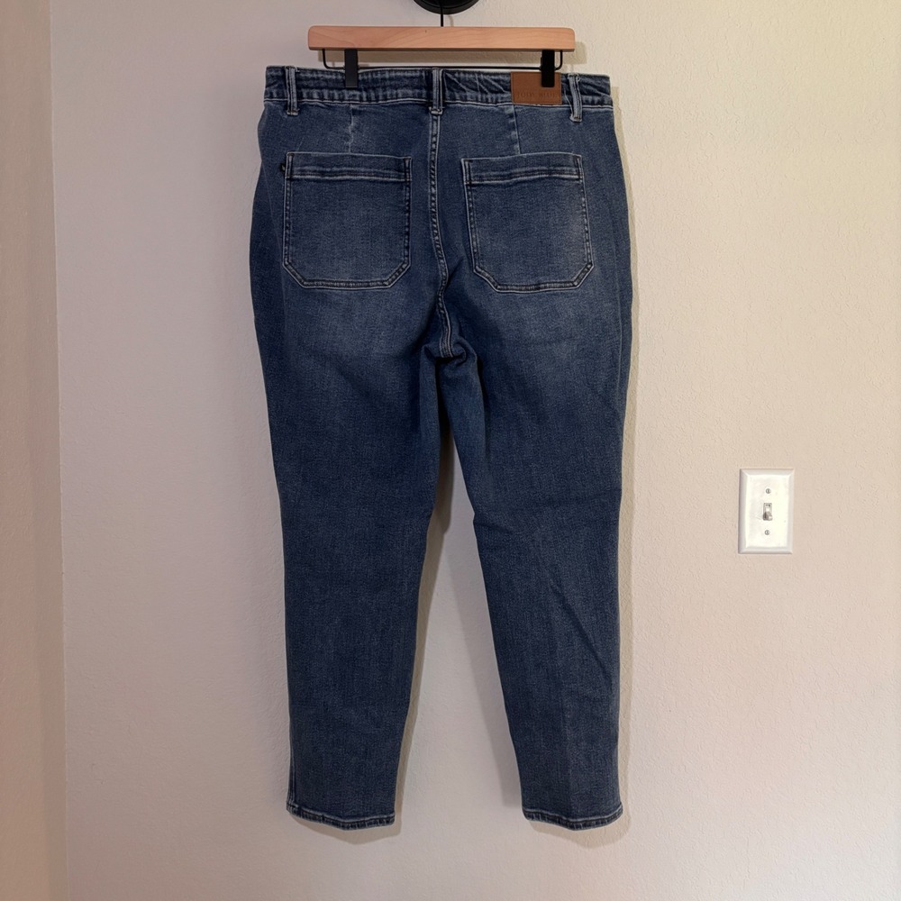 Judy Blue Jogger Jeans 18W Stretch Drawstring Denim Blue Casual Utility Modern - Picture 2 of 8